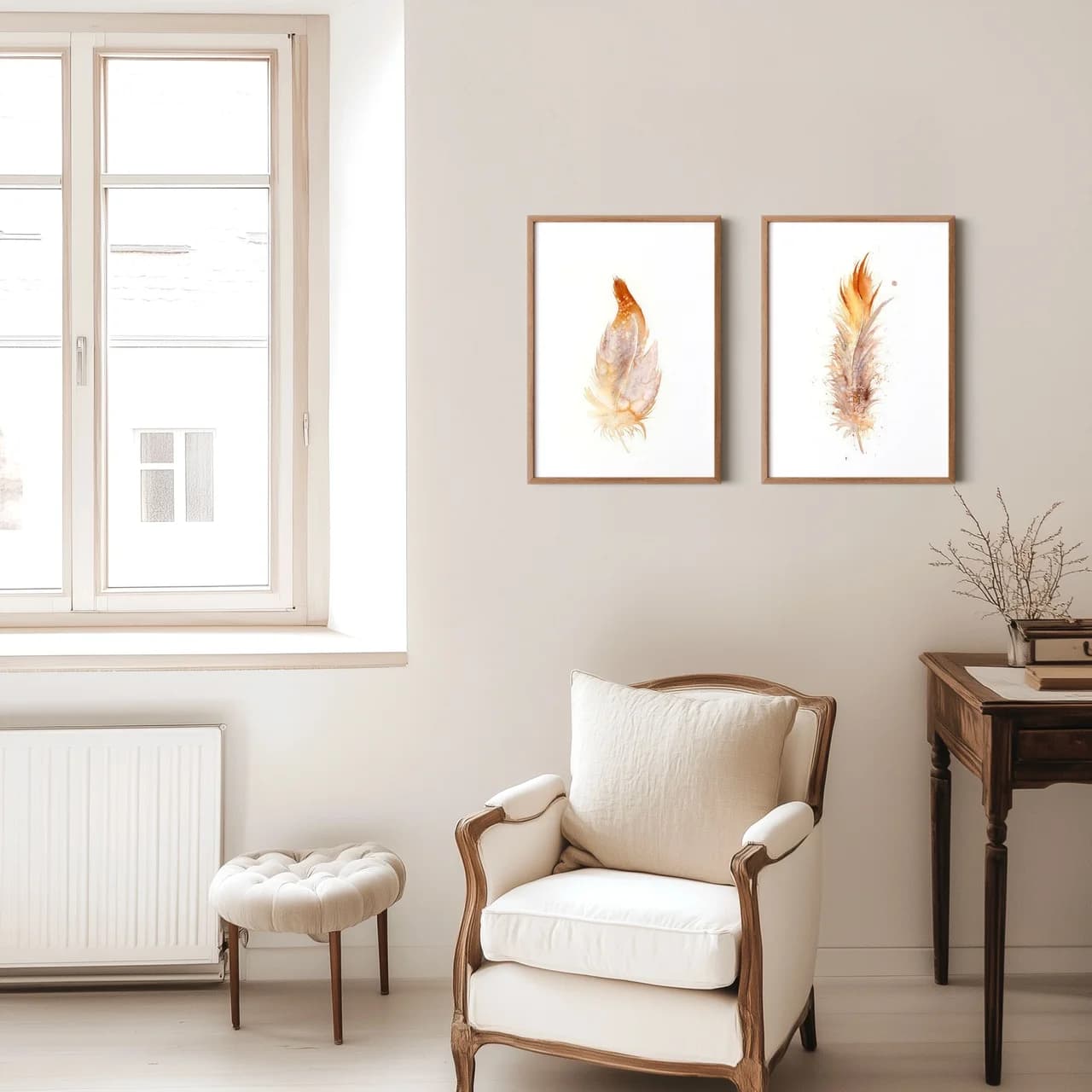 Golden Pheasant shown in a room setting