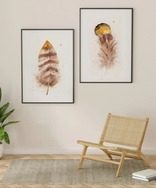 Ringneck Pheasant shown in a room setting