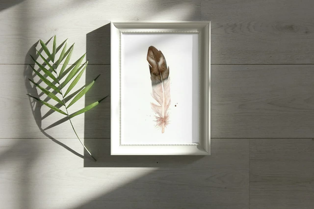 Eagle shown in a room setting