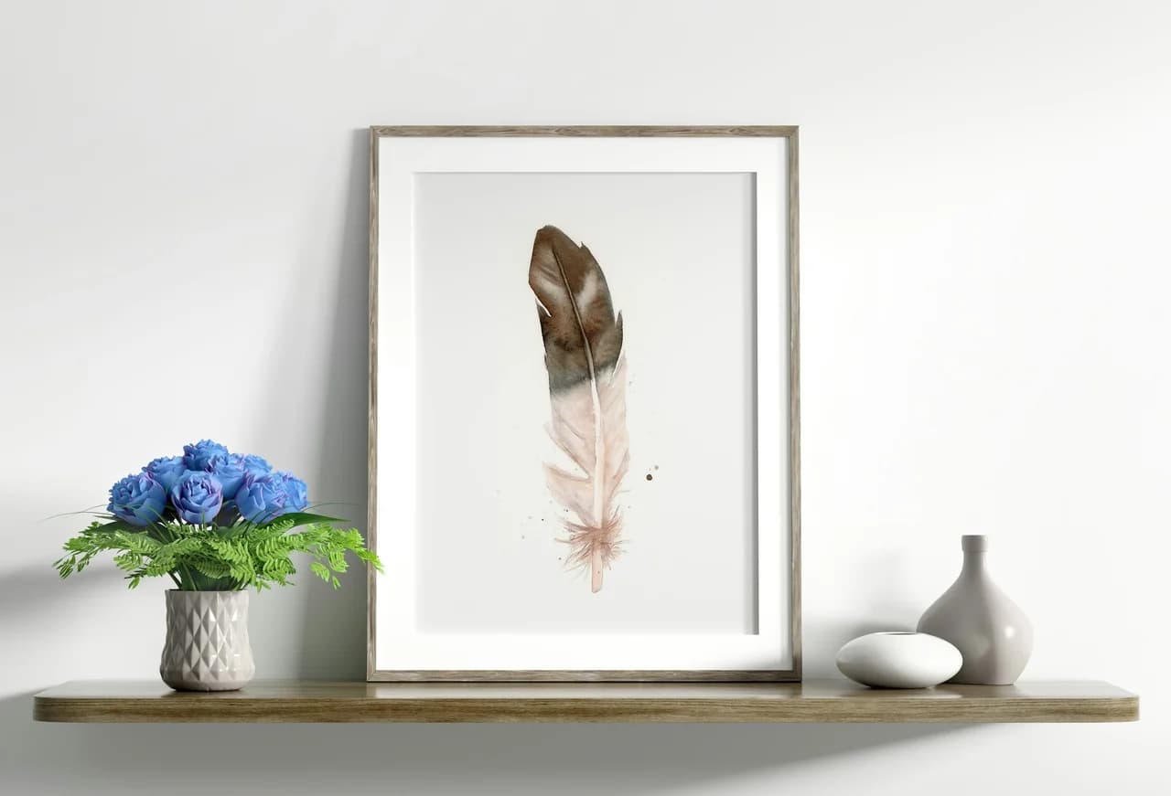 Eagle shown in a room setting