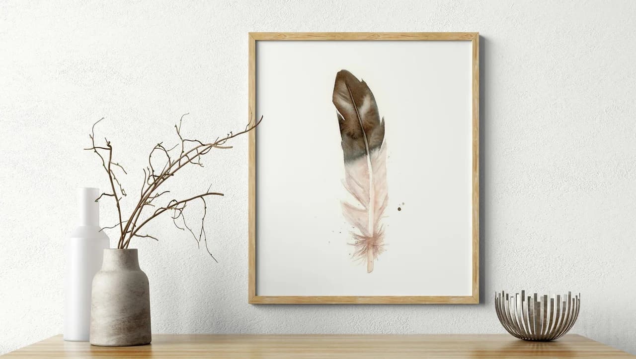 Eagle shown in a room setting