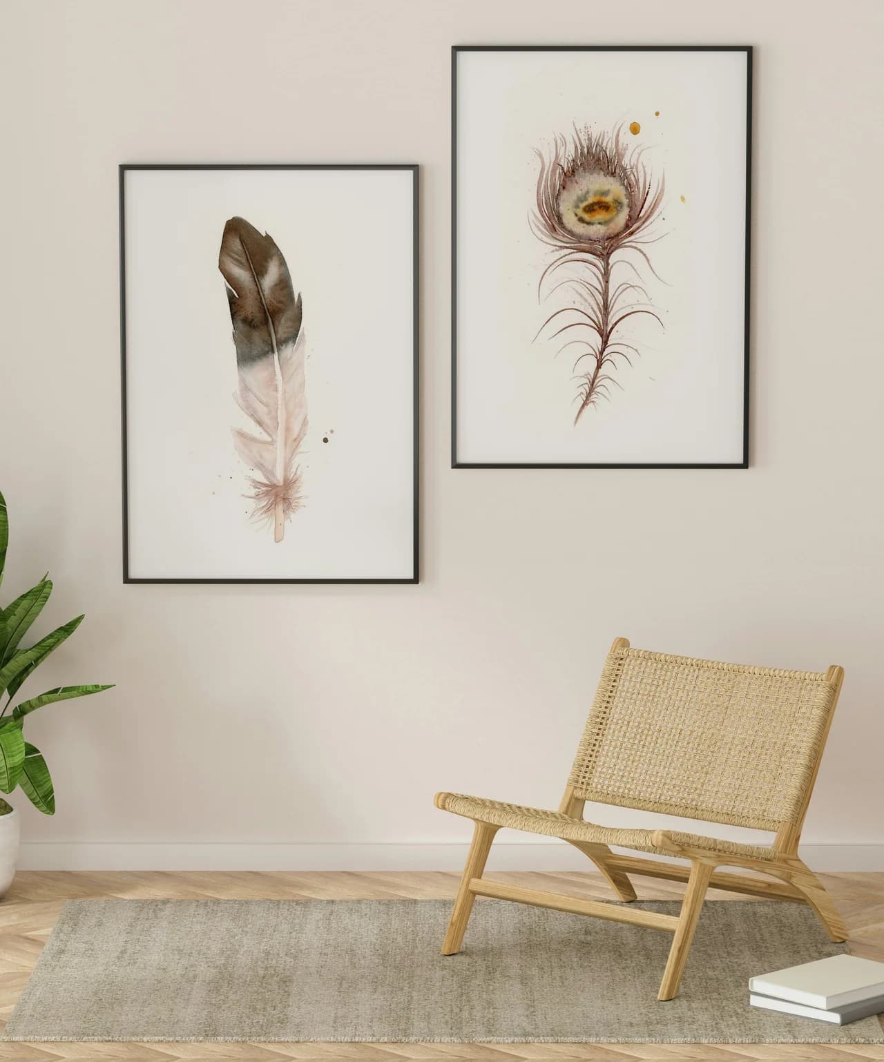 Eagle shown in a room setting