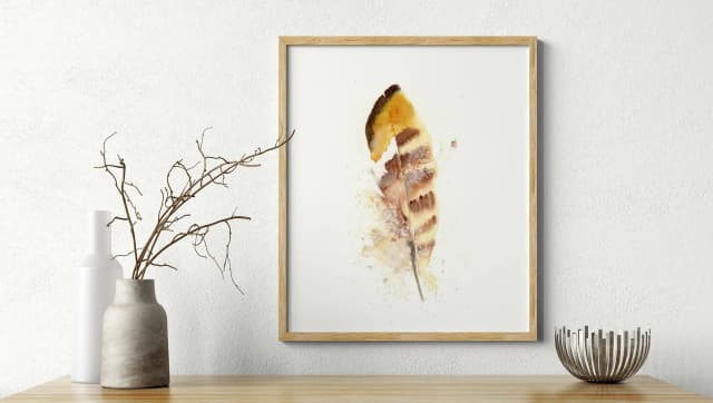 Ringneck Pheasant shown in a room setting