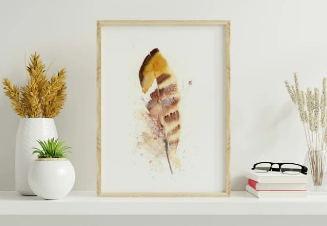 Ringneck Pheasant shown in a room setting