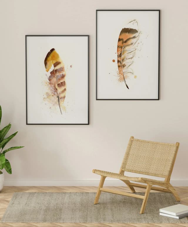 Ringneck Pheasant shown in a room setting