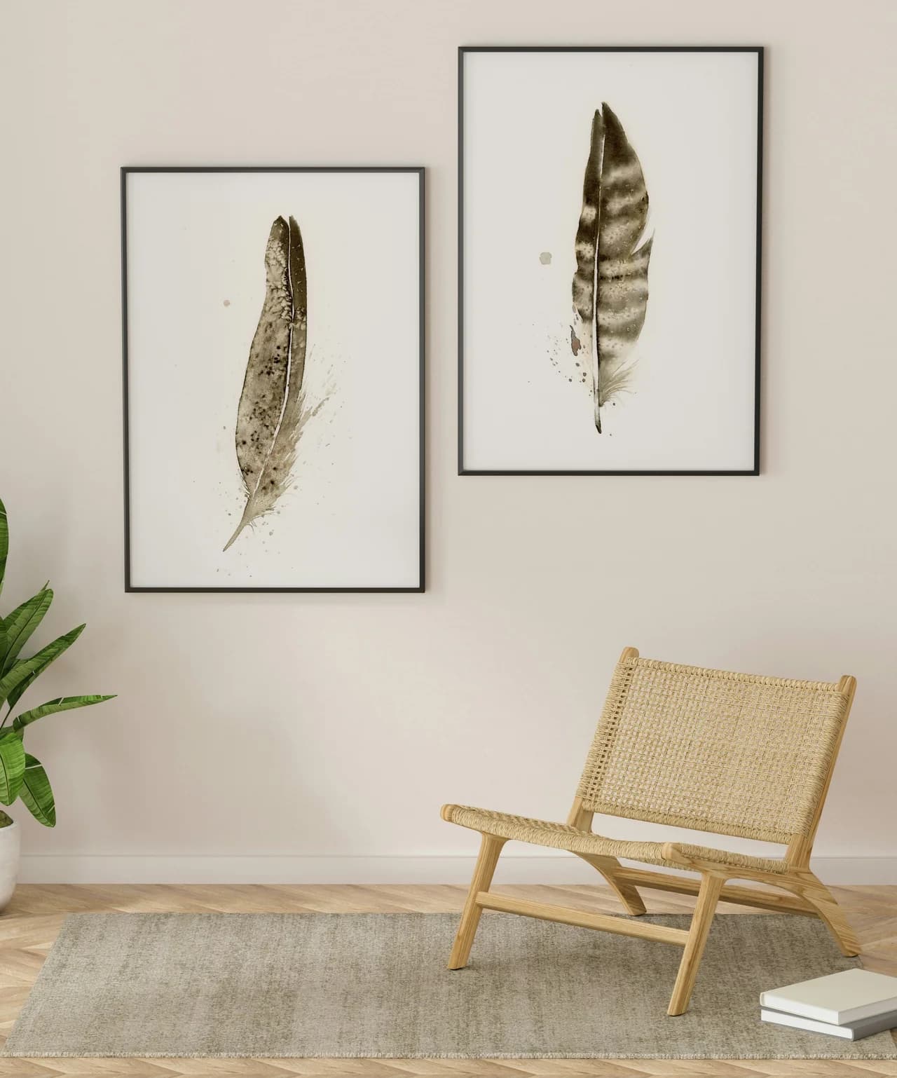 Ringneck Pheasant shown in a room setting