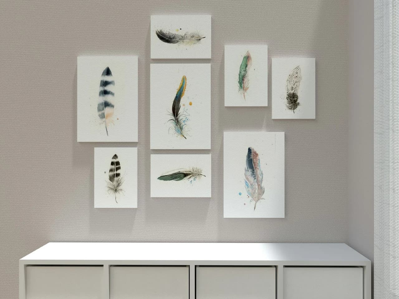 Italian Bird Common Chaffinch shown in a room setting