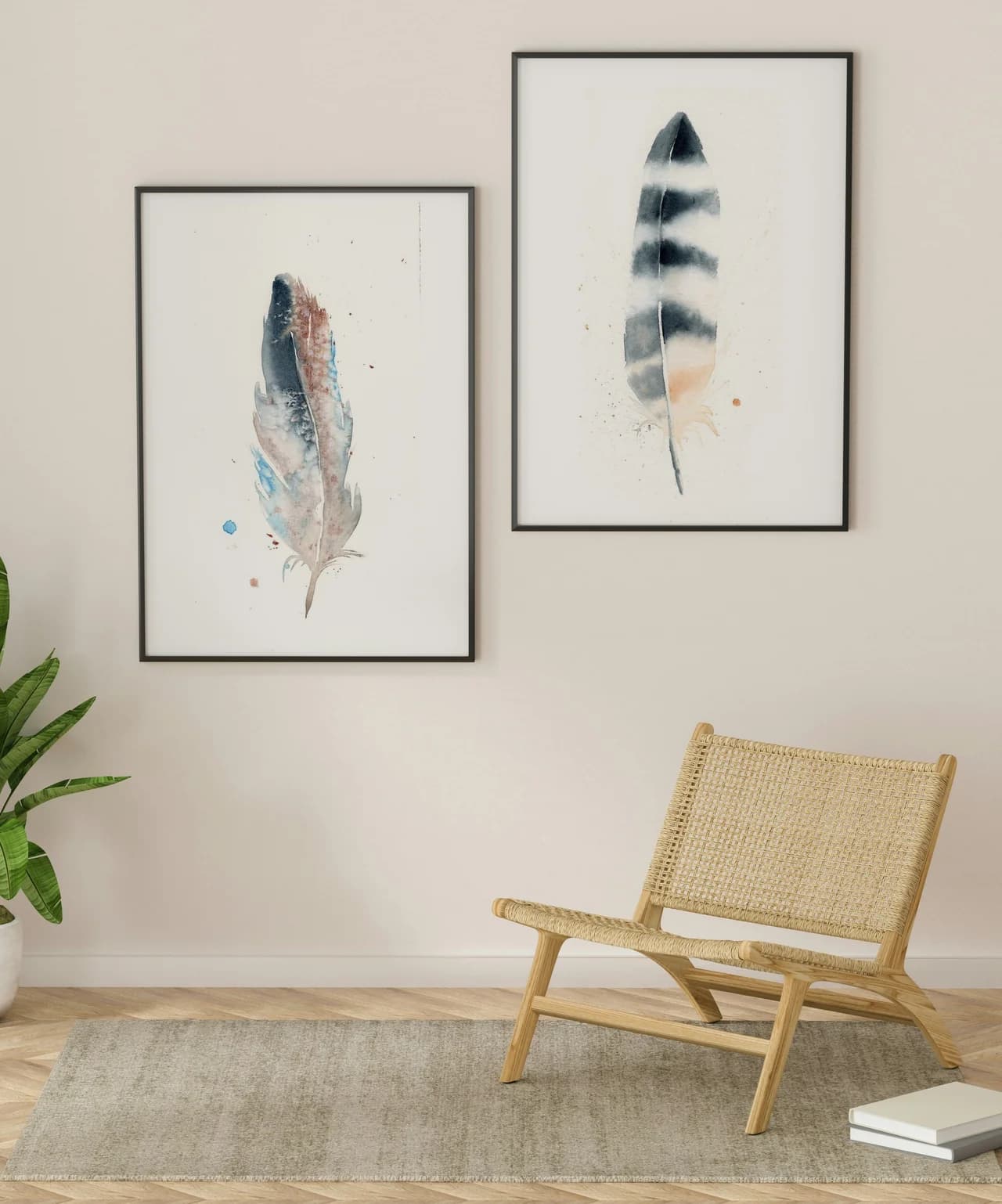 Italian Bird Common Chaffinch shown in a room setting