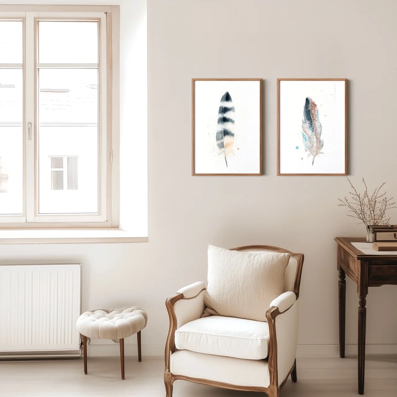 Italian Bird Common Chaffinch shown in a room setting