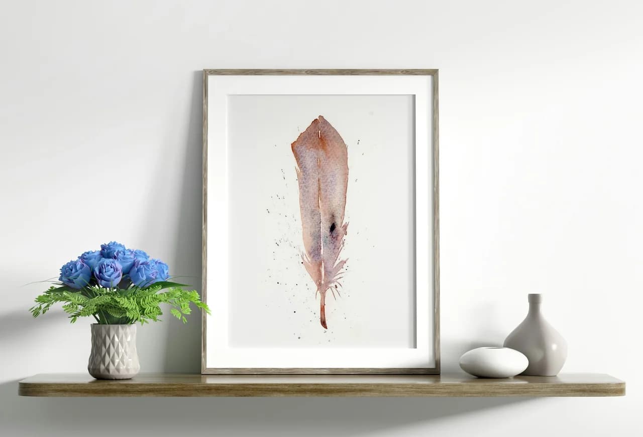 Eurasian Collared-Dove shown in a room setting