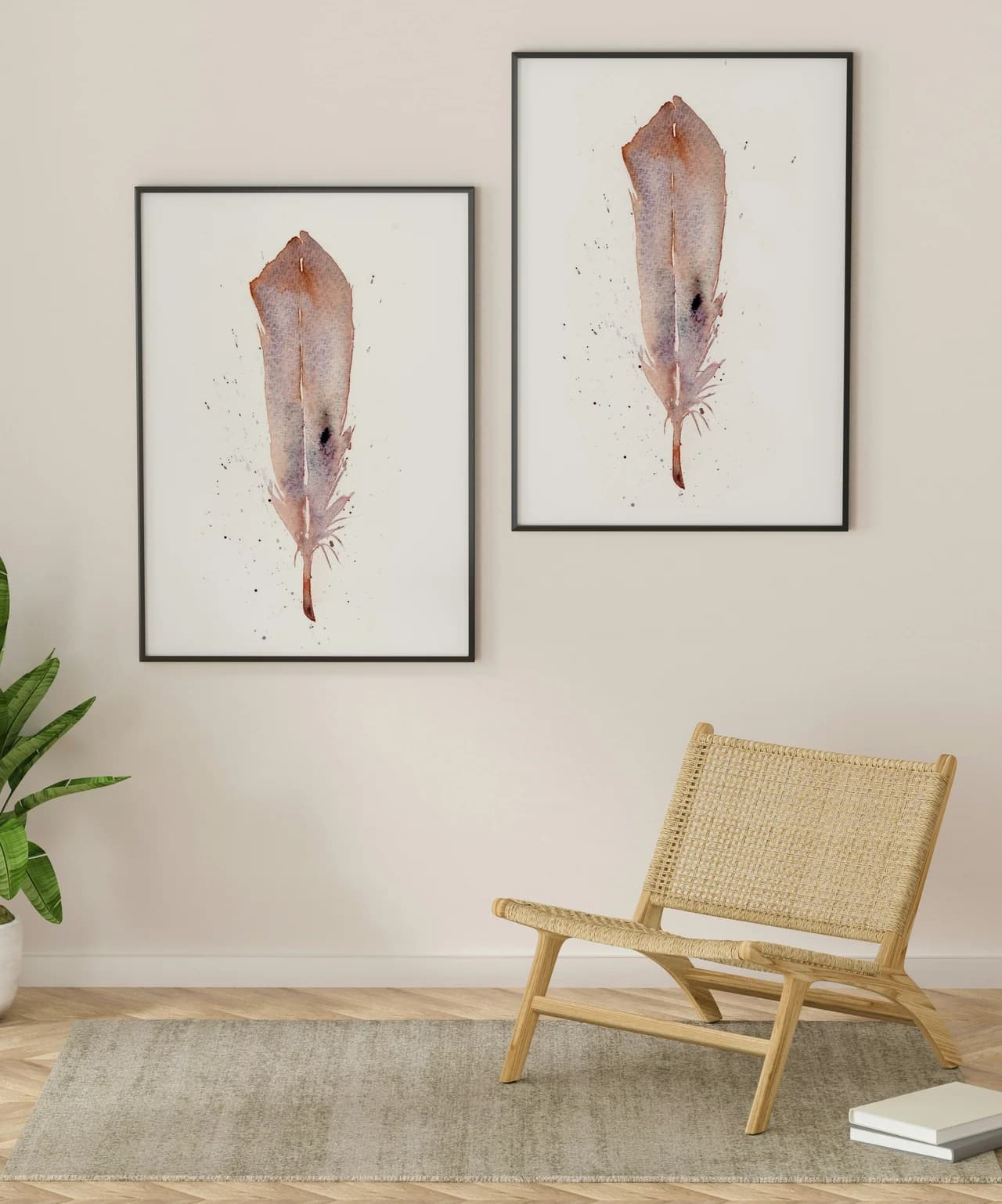 Eurasian Collared-Dove shown in a room setting