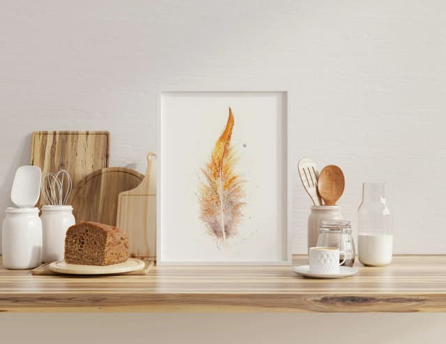 Golden Pheasant shown in a room setting