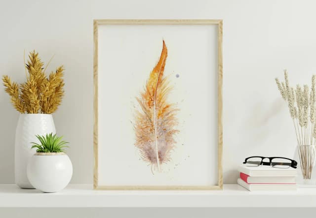 Golden Pheasant shown in a room setting