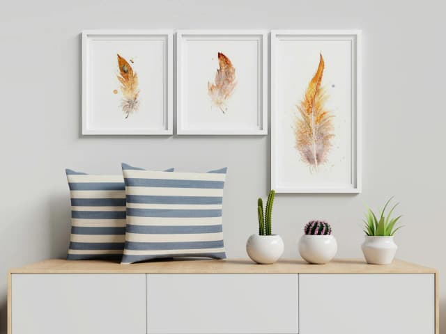 Golden Pheasant shown in a room setting