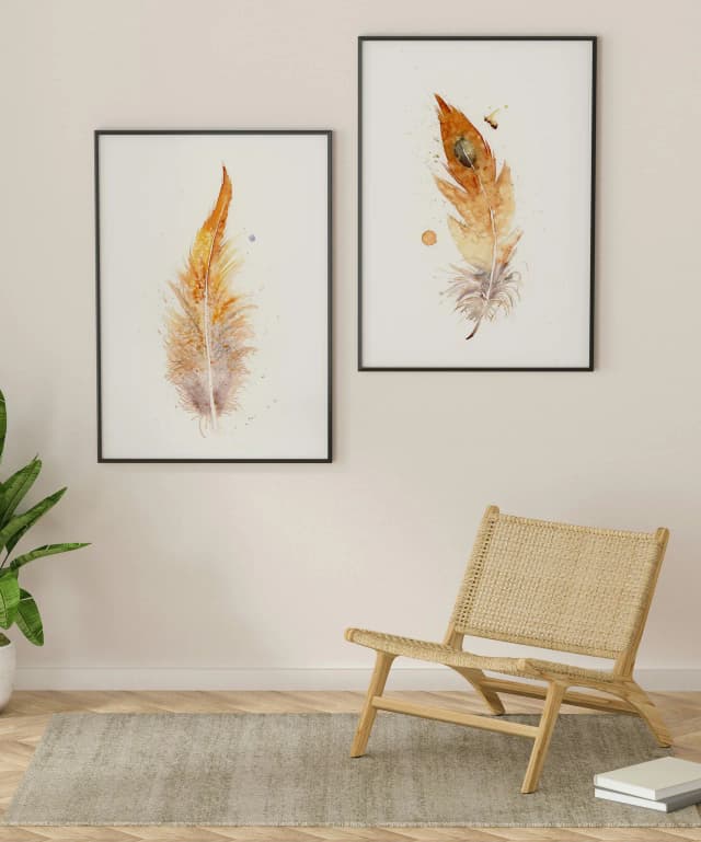 Golden Pheasant shown in a room setting