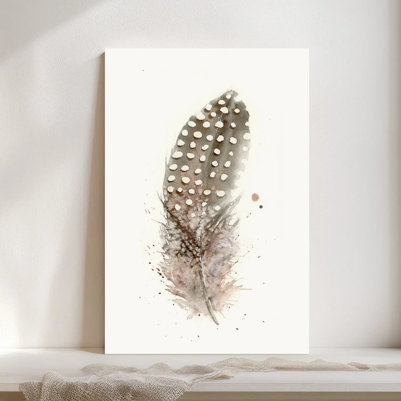 Guinea Fowl shown in a room setting