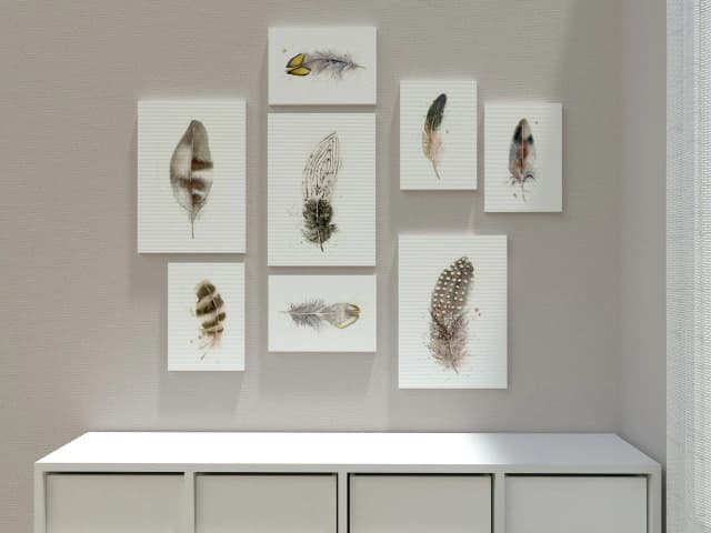 Guinea Fowl shown in a room setting
