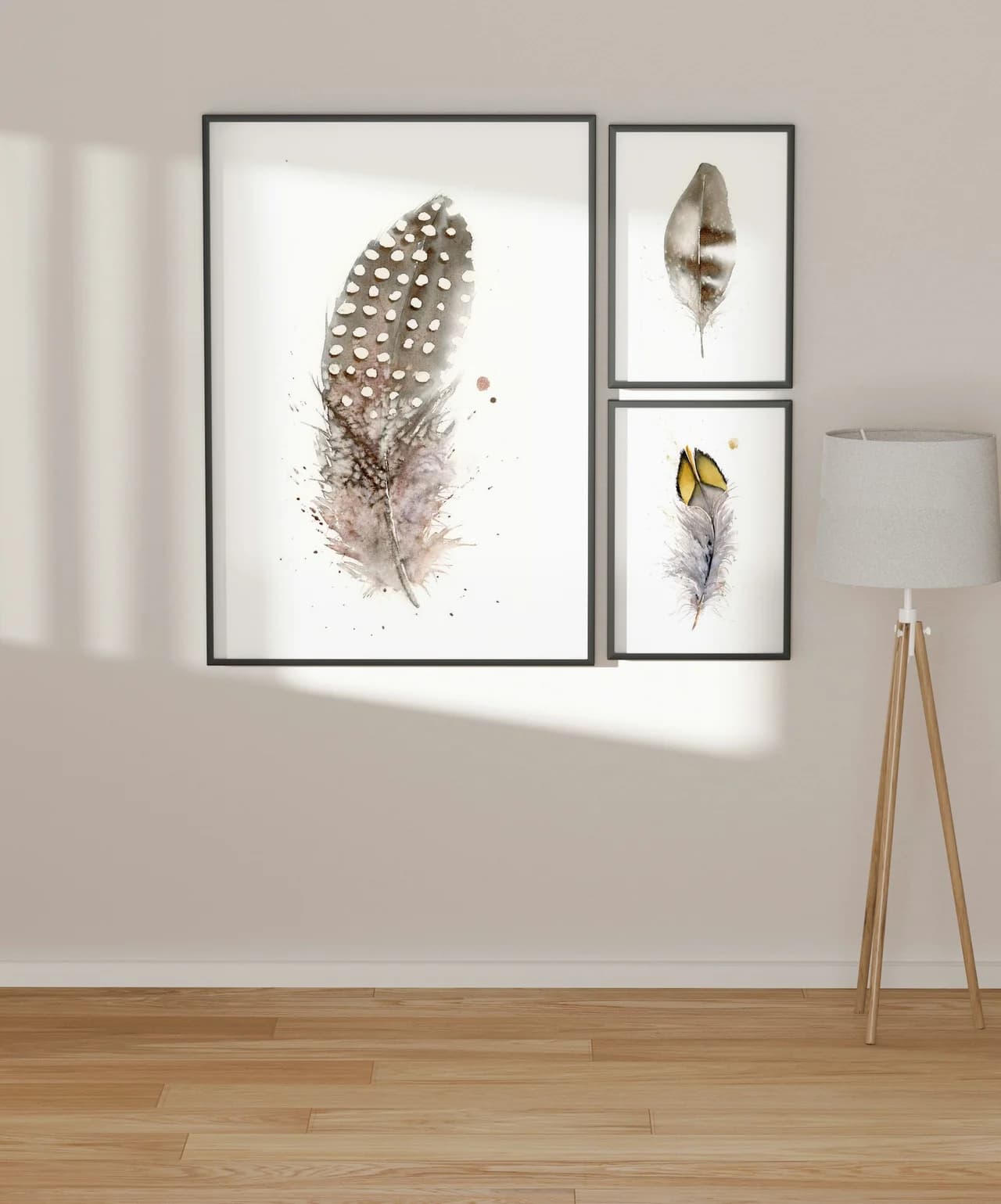 Guinea Fowl shown in a room setting