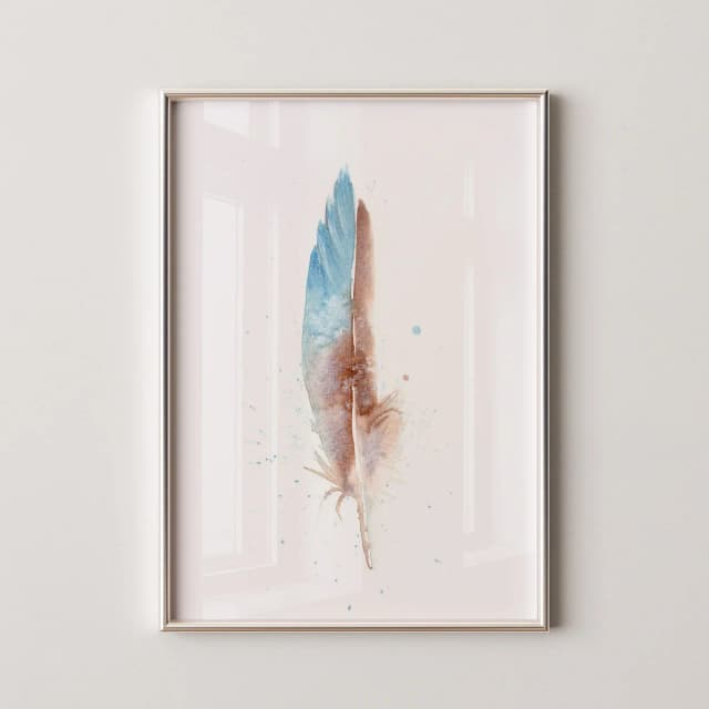 Blue-winged Teal / Duck shown in a room setting