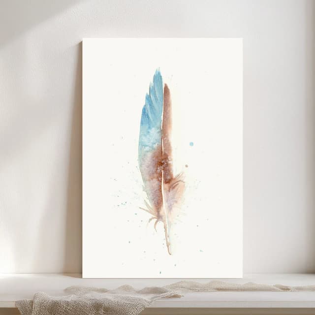 Blue-winged Teal / Duck shown in a room setting