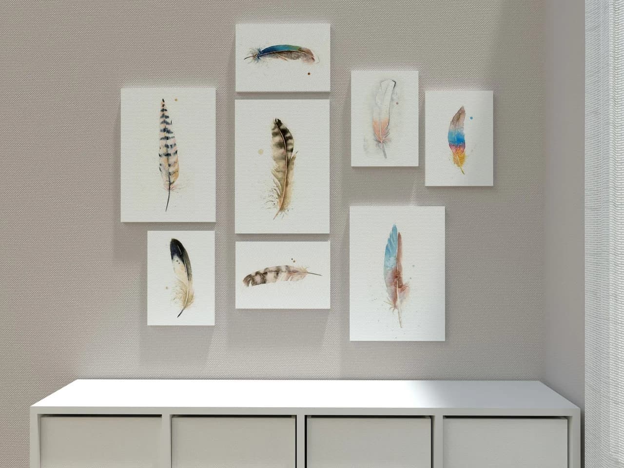 Blue-winged Teal / Duck shown in a room setting