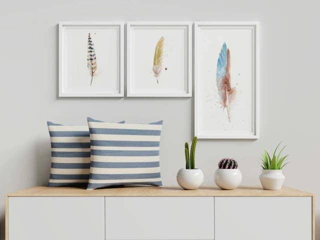 Blue-winged Teal / Duck shown in a room setting