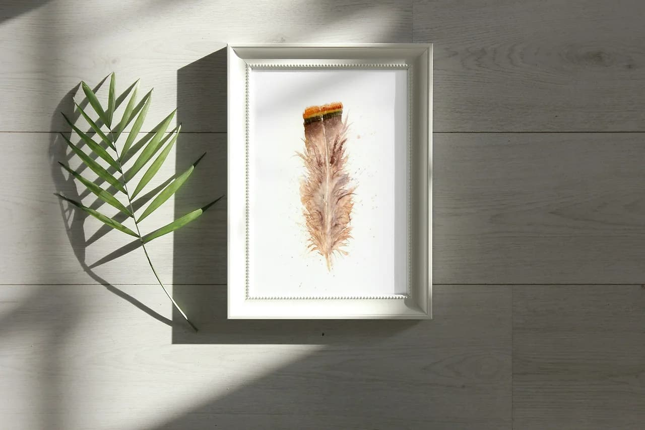 Buteo jamaicensis shown in a room setting
