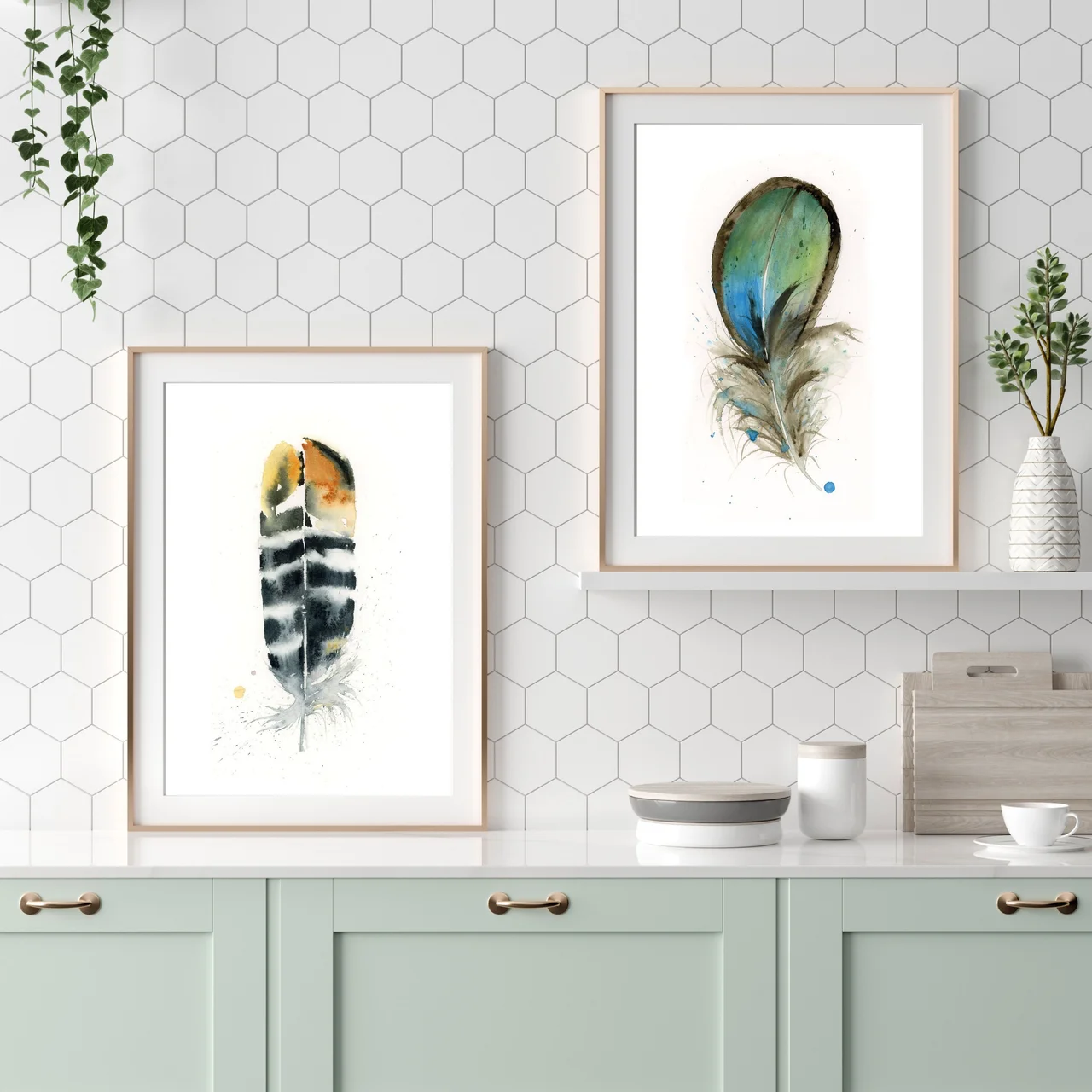 Lady Amherst Pheasant shown in a room setting