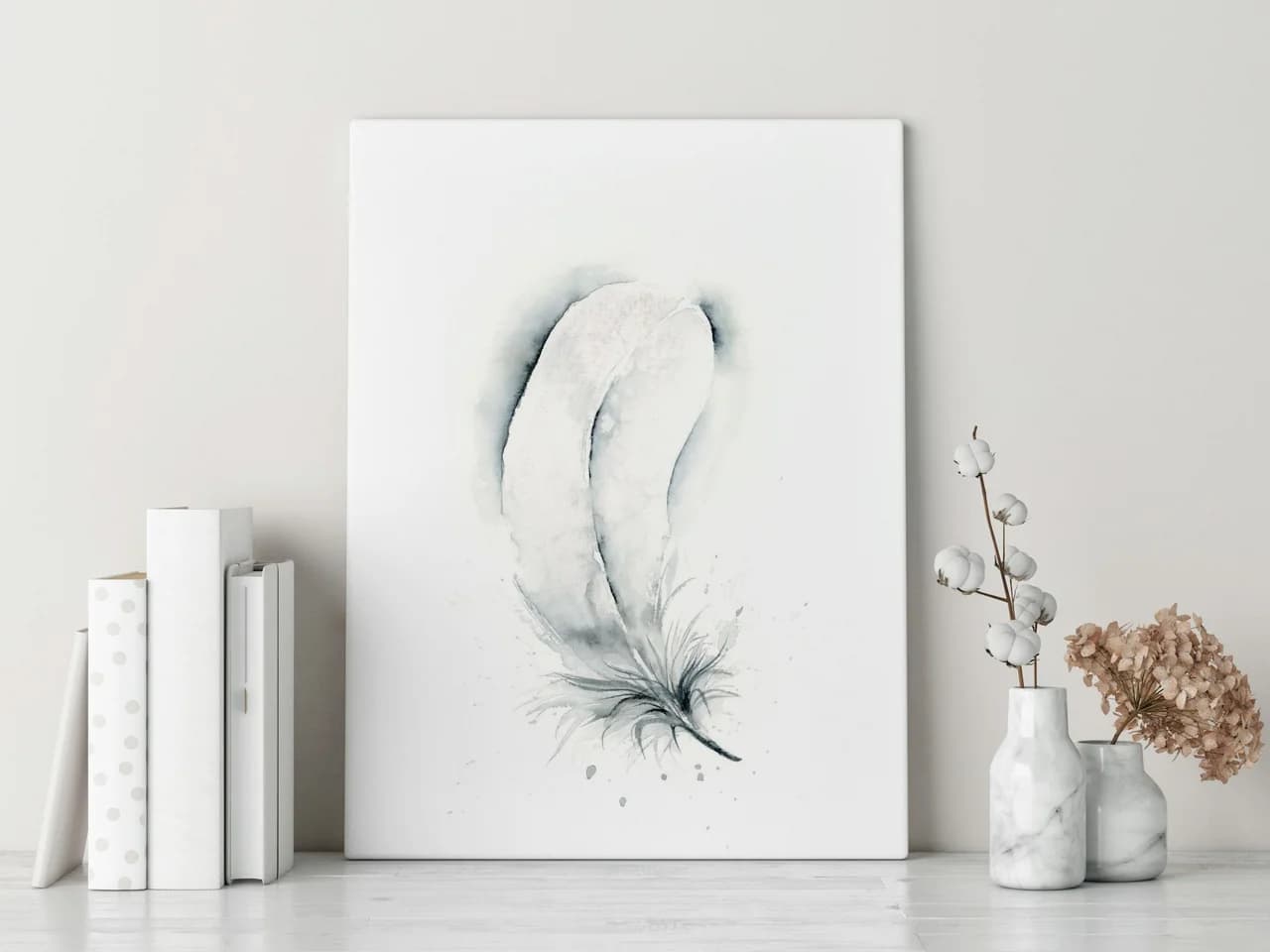 French Eurasian Collared Dove shown in a room setting