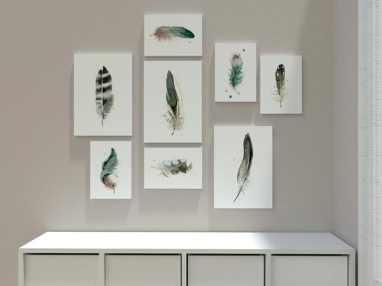 Ringneck Pheasant shown in a room setting