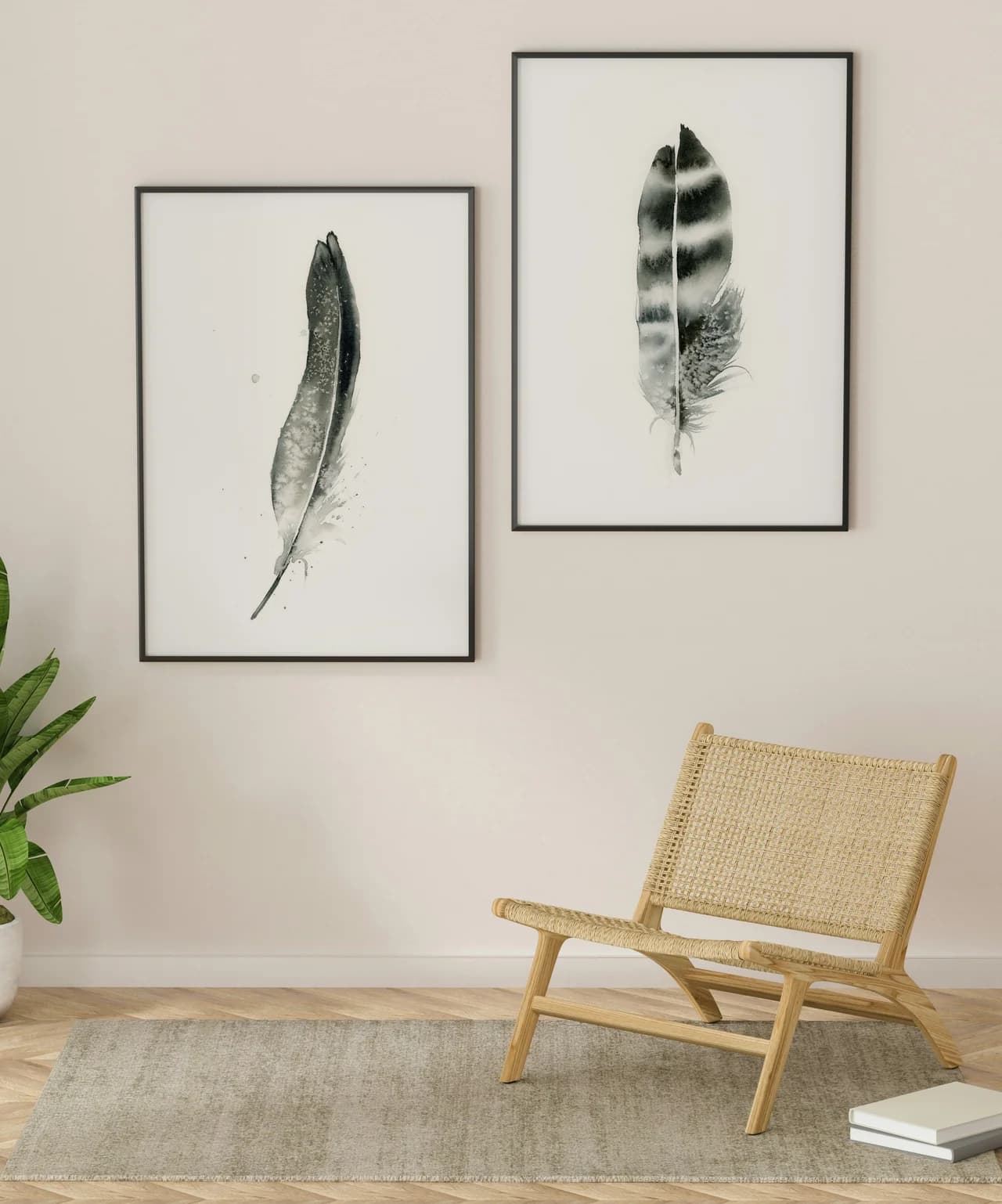 Ringneck Pheasant shown in a room setting