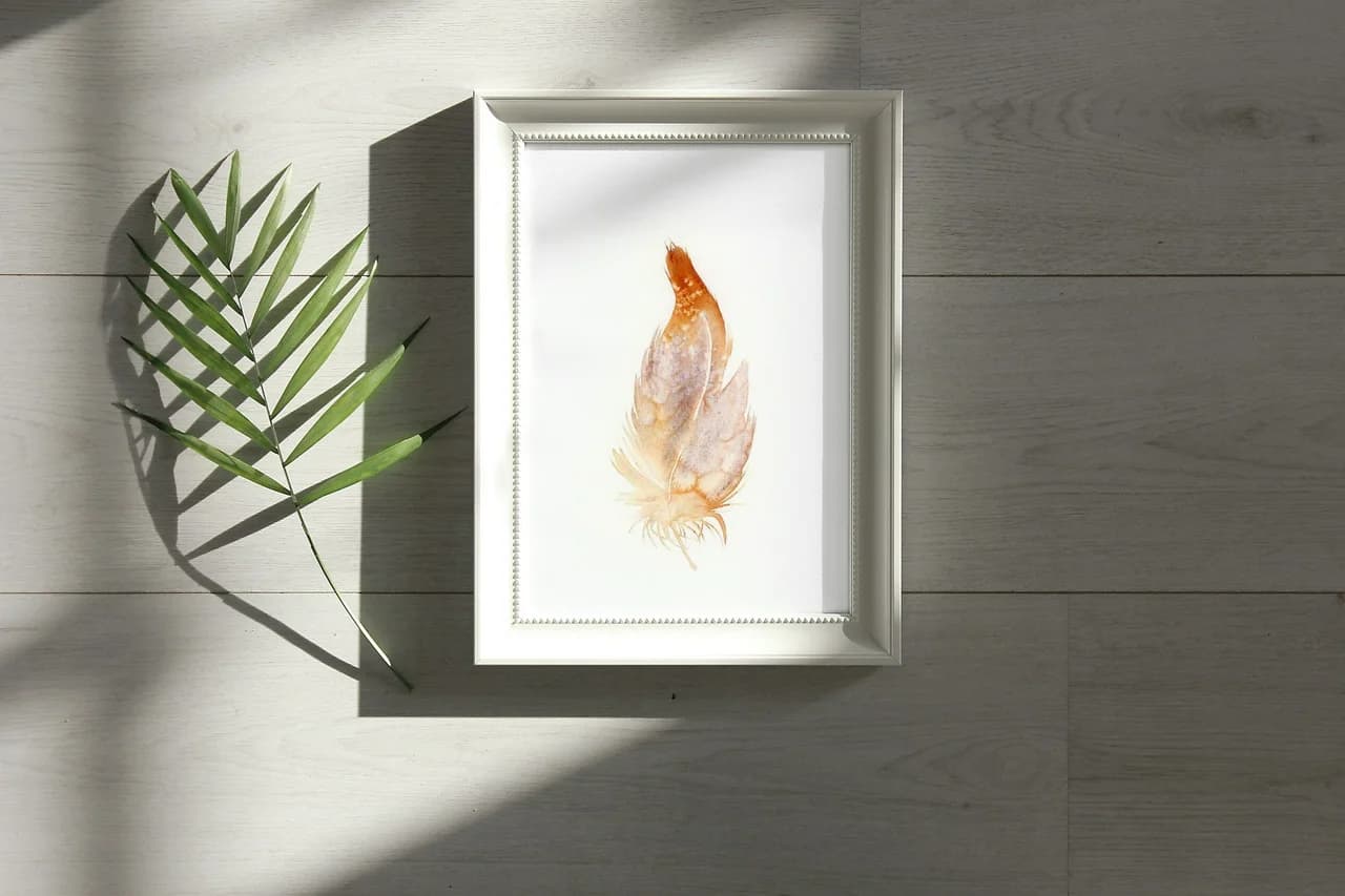 Barn Owl shown in a room setting