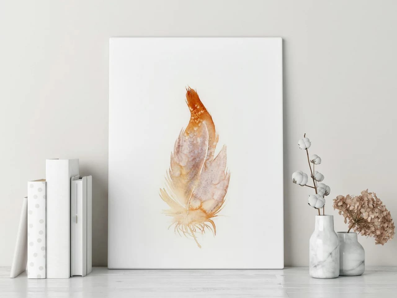 Barn Owl shown in a room setting