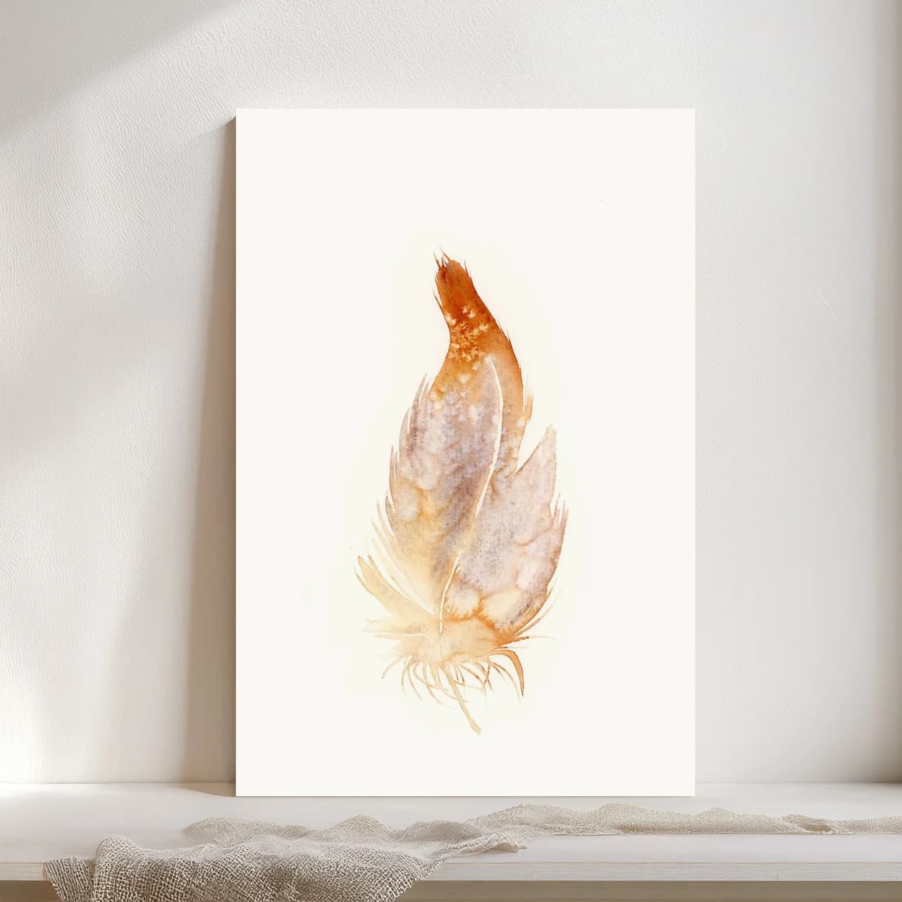 Barn Owl shown in a room setting