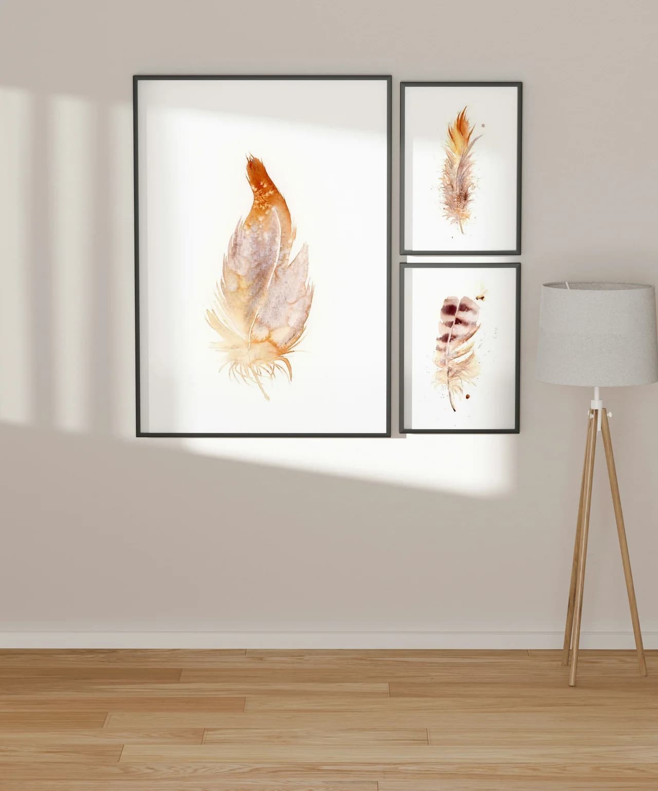 Barn Owl shown in a room setting