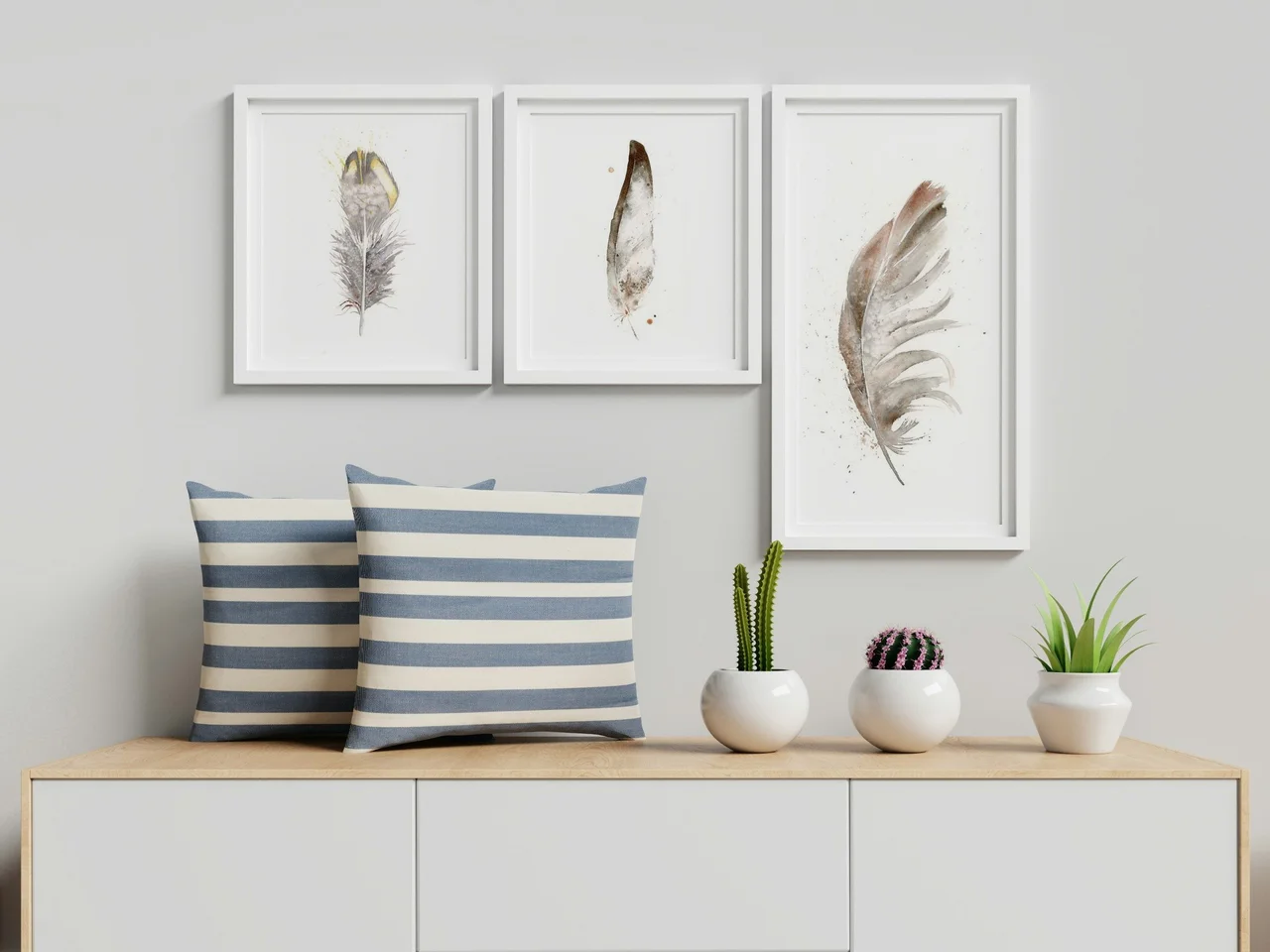 Red-tailed Hawk shown in a room setting