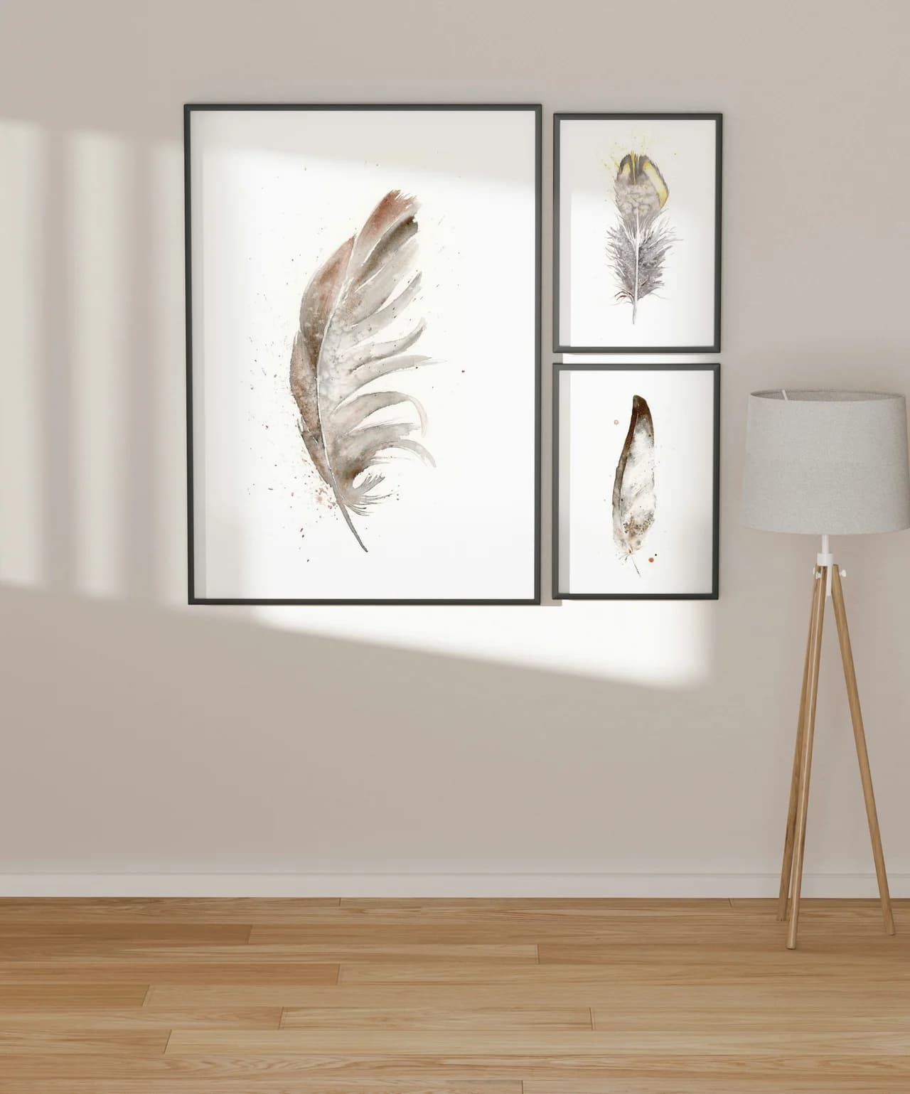 Red-tailed Hawk shown in a room setting