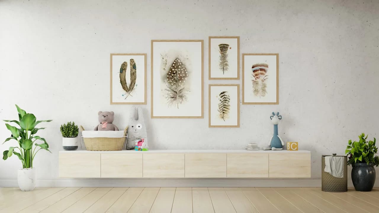 Guinea Fowl shown in a room setting
