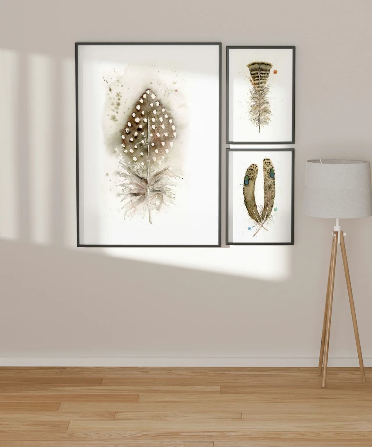 Guinea Fowl shown in a room setting