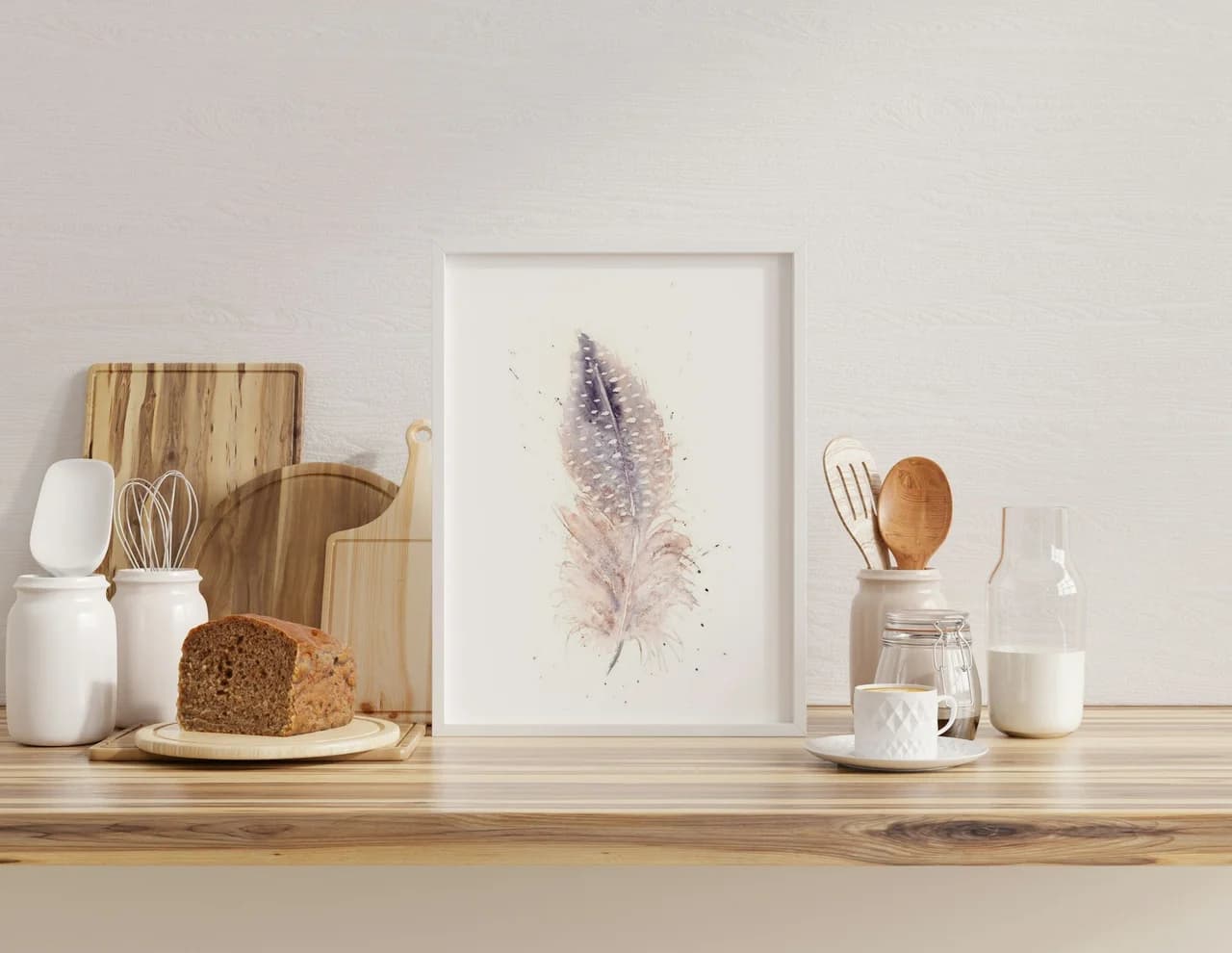 Guinea Fowl shown in a room setting