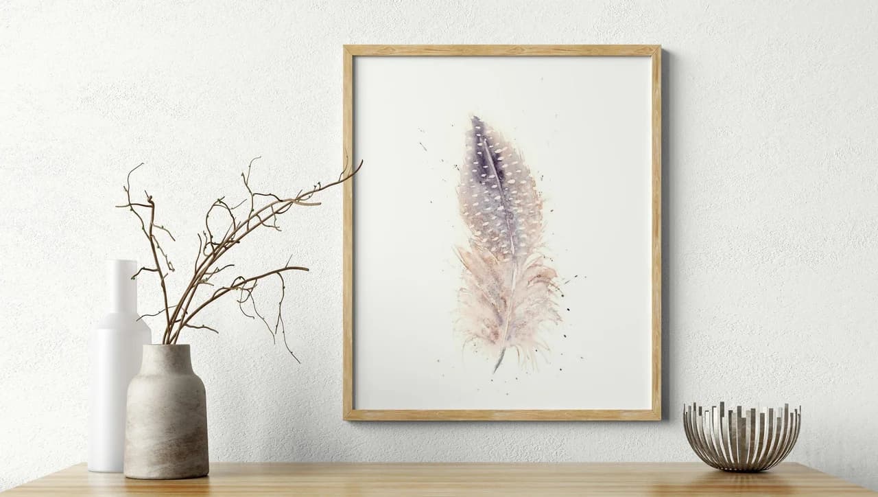 Guinea Fowl shown in a room setting