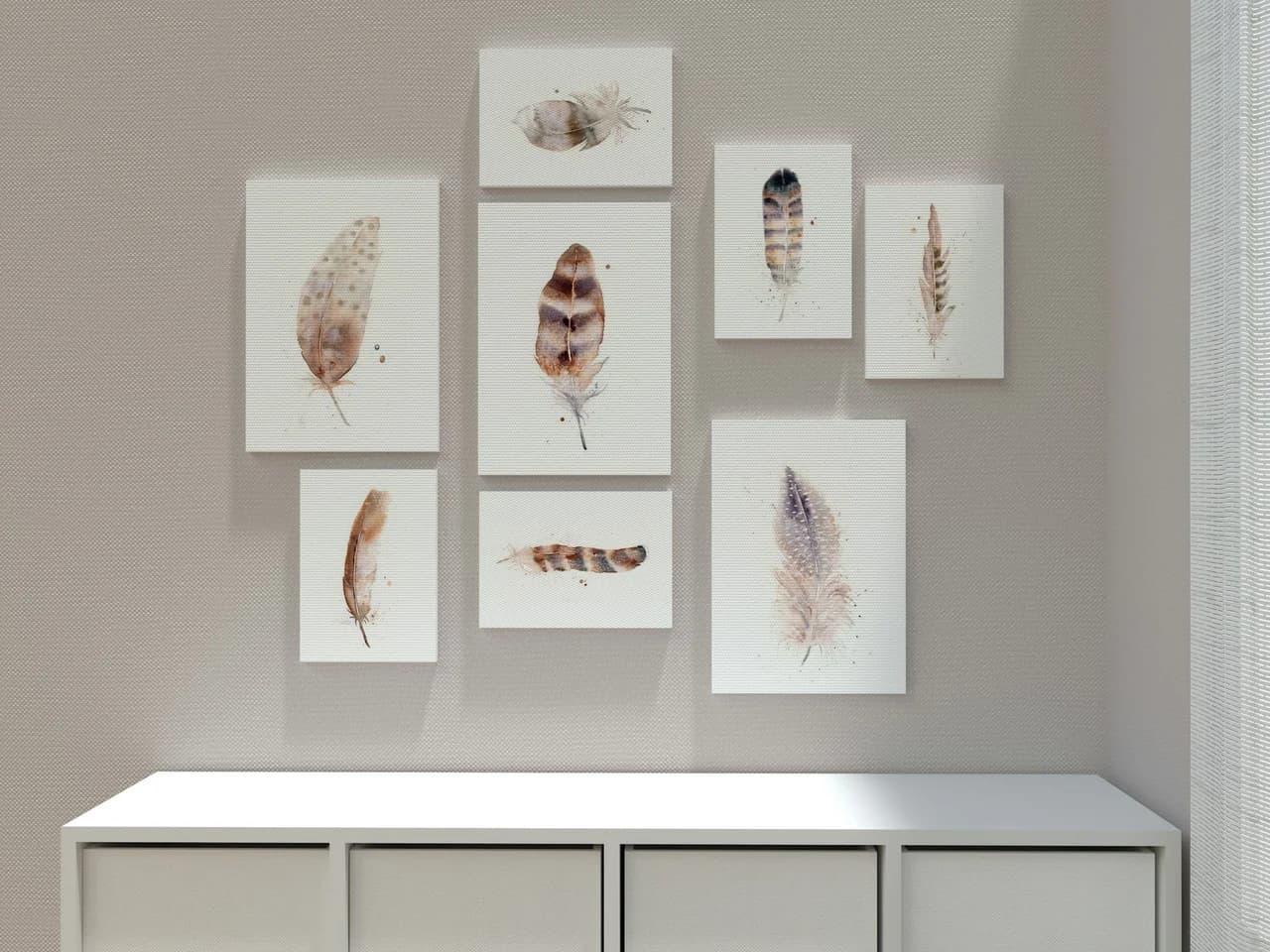 Guinea Fowl shown in a room setting