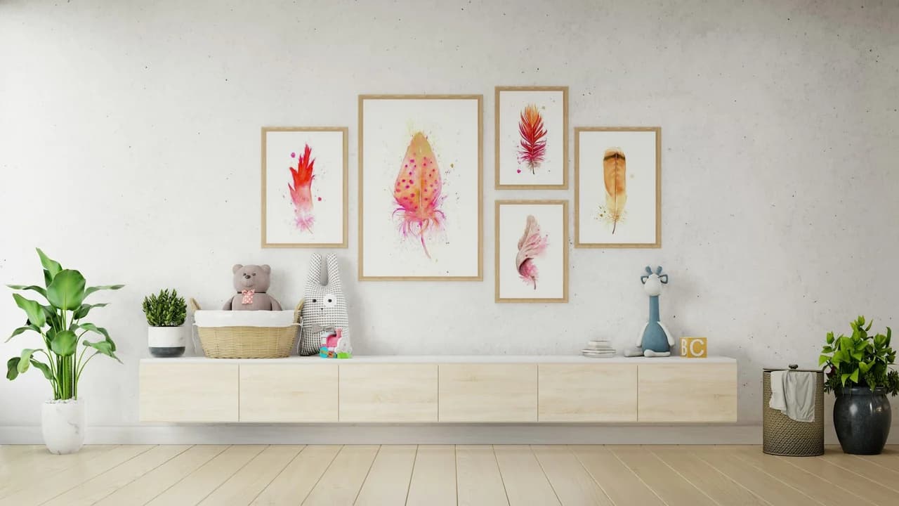 Roseate Spoonbill shown in a room setting