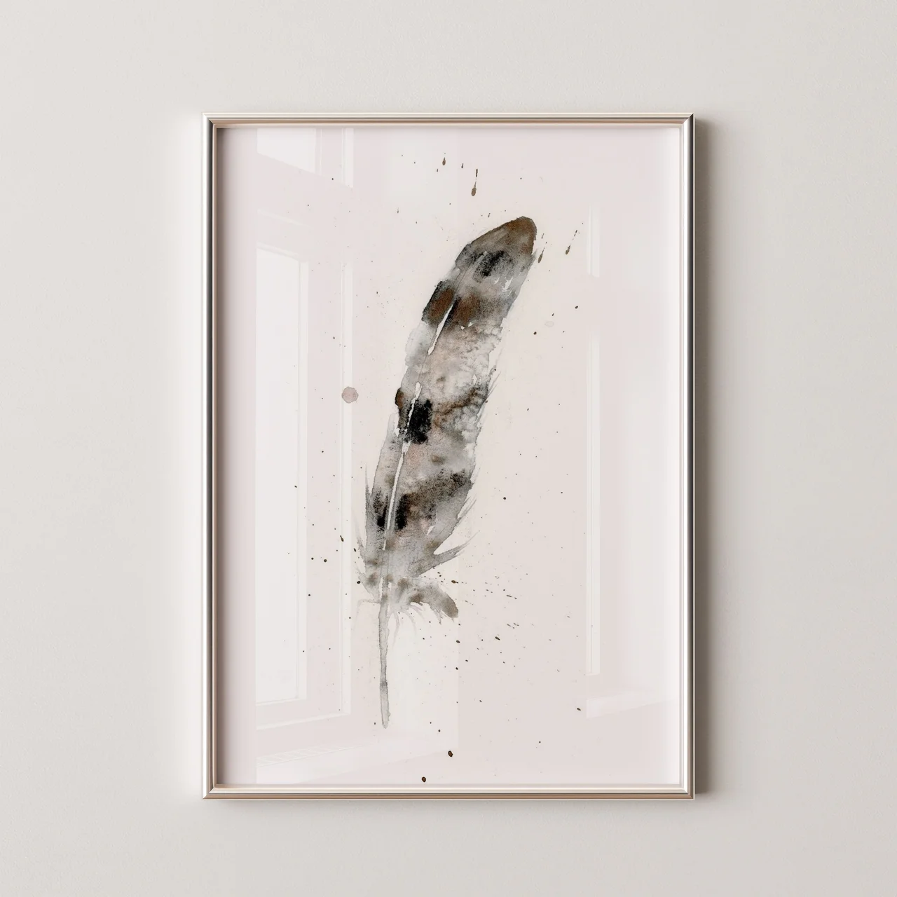 Hawk shown in a room setting