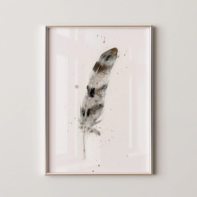 Hawk shown in a room setting
