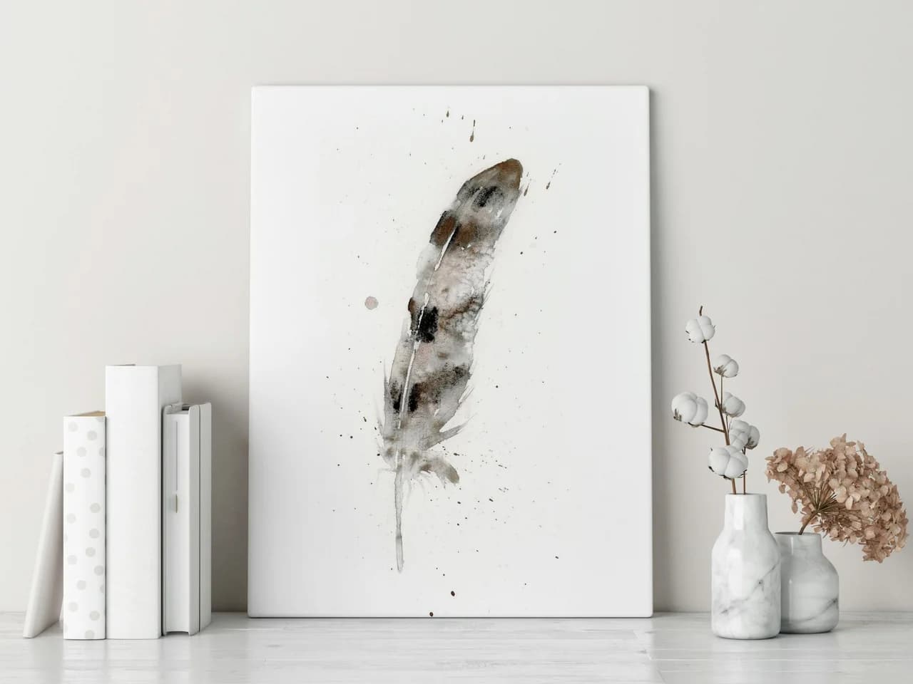 Hawk shown in a room setting