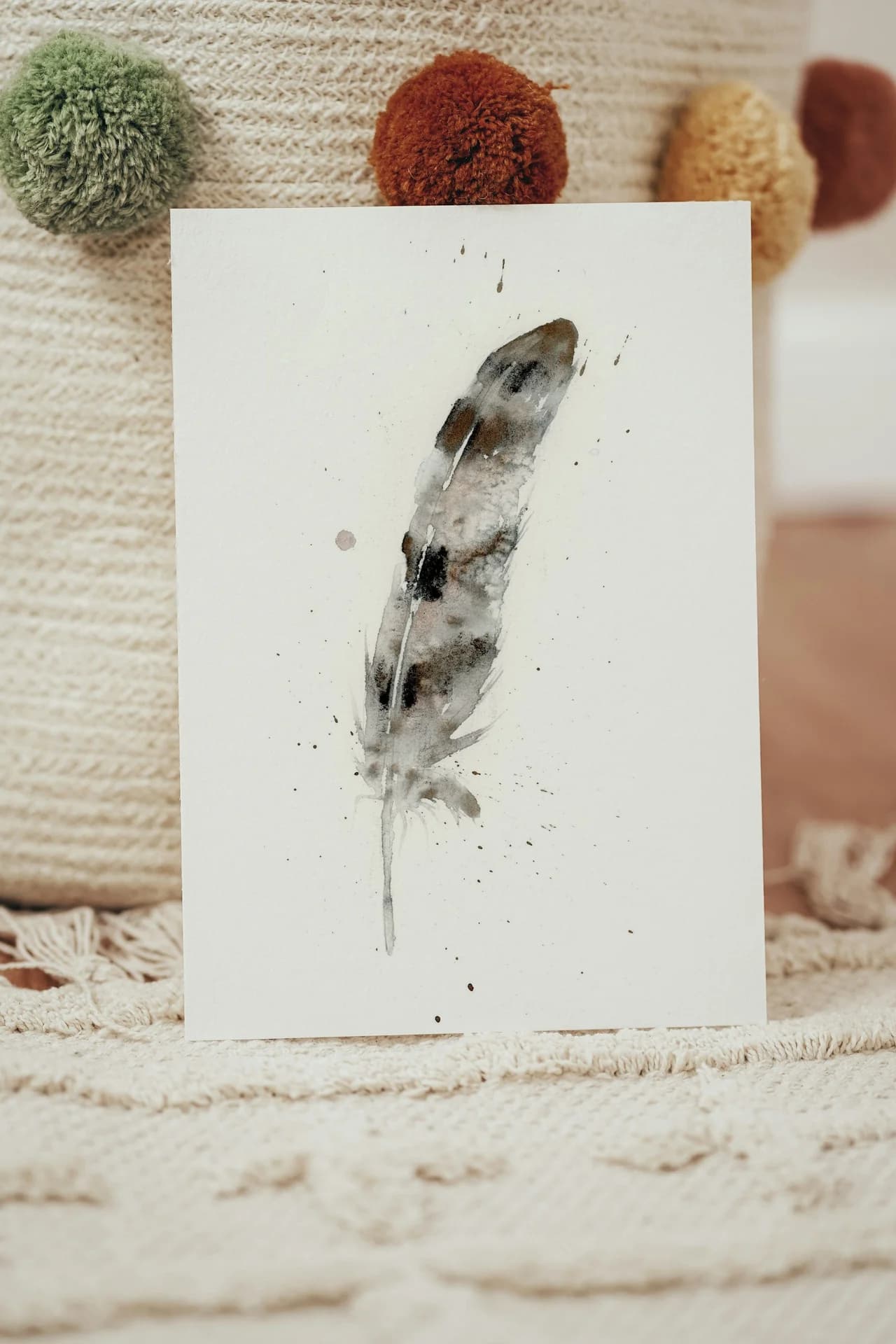 Hawk shown in a room setting