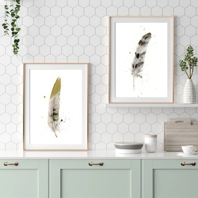 Hawk shown in a room setting