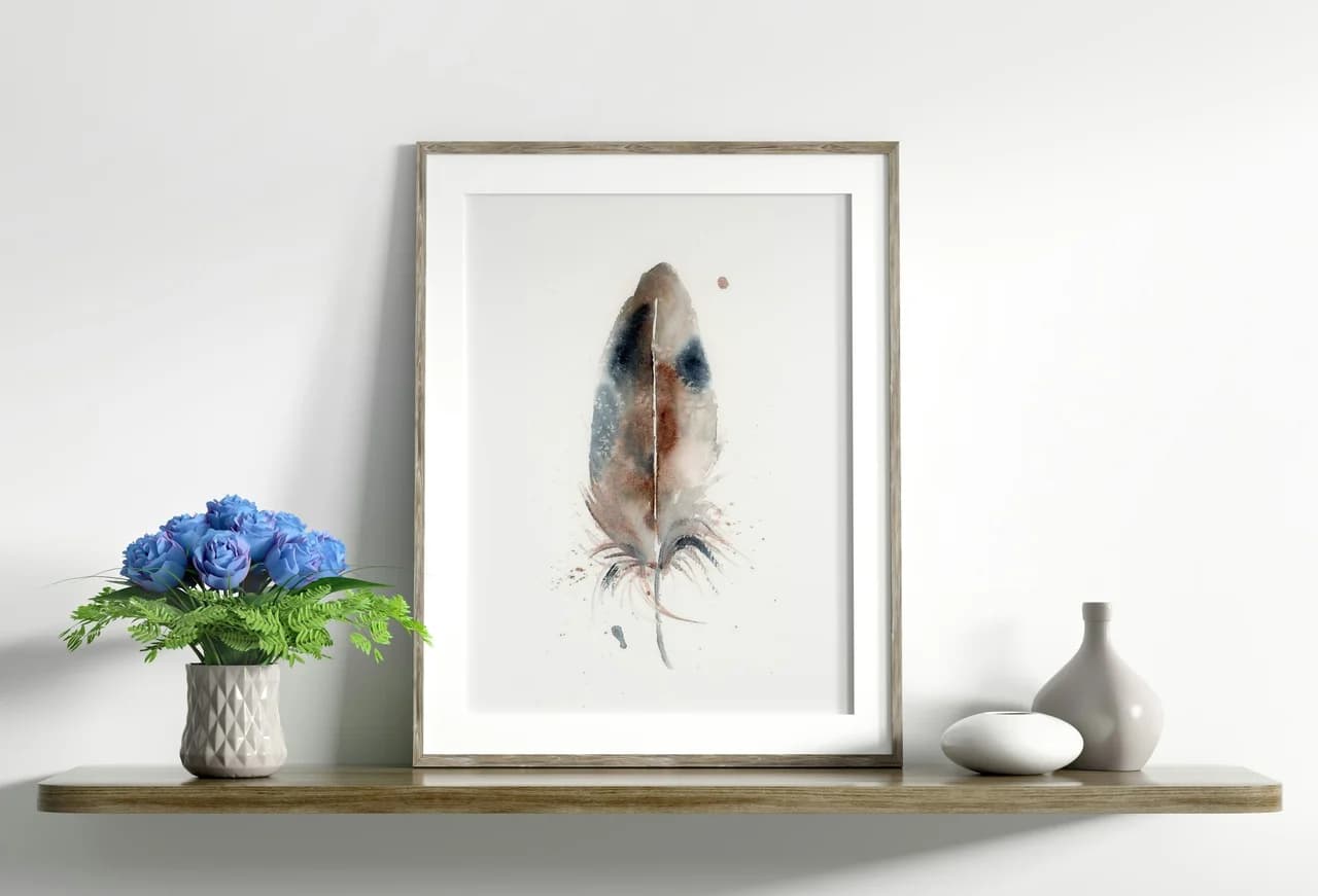 Cooper's Hawk shown in a room setting