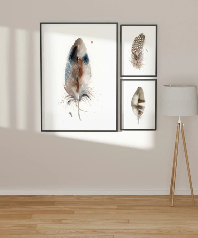 Cooper's Hawk shown in a room setting
